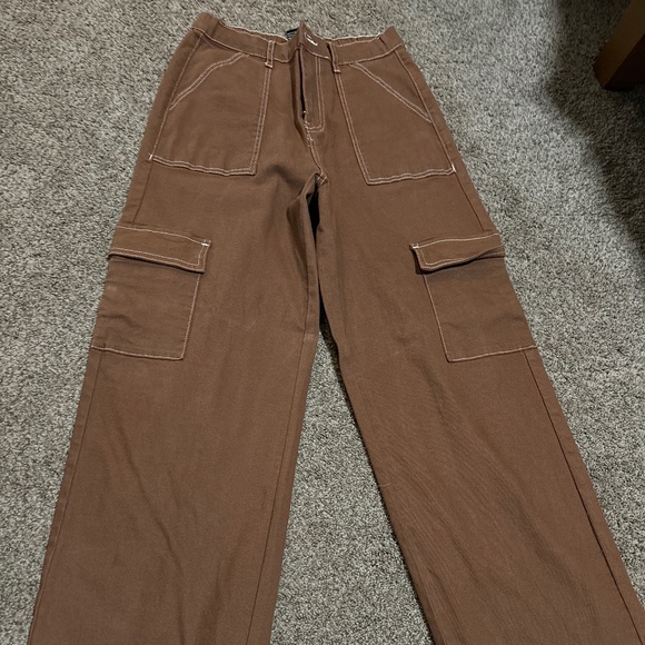 Forever 21 Wide Leg Cargo’s - Picture 1 of 3